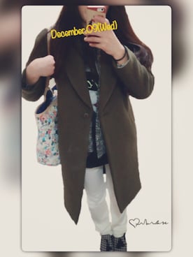 「OZOC（オゾック）のアイテム（ブーティ）」を使った、miiiii426さん（レディース・156cm）の冬コーディネート
