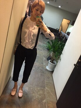 「かわいく」｜戸井田ひろみさん（レディース・165cm）の秋コーディネート