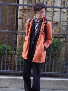 「CALL&RESPONSE（コールアンドレスポンス）のアイテム（ジャケット/アウター）」を使った、HIROMUさん（メンズ・185cm）の春コーディネート