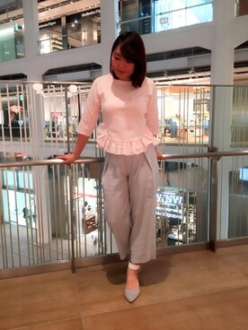 Aya Kizakiさん（レディース・162cm）の春コーディネート