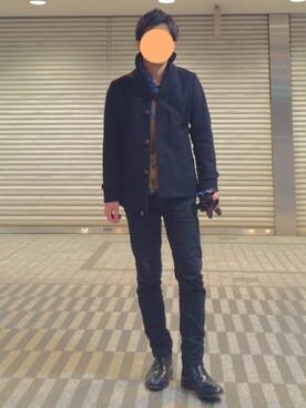 「Loake（ローク）のアイテム（ブーツ）」を使った、zweiさん（メンズ・166cm）の冬コーディネート
