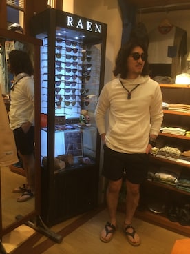 「WILD THINGS（ワイルドシングス）のアイテム（パンツ）」を使った、A.高橋さん（メンズ・171cm）の夏コーディネート