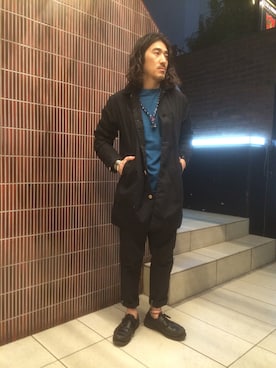 「SPELLBOUND（スペルバウンド）のアイテム」を使った、A.高橋さん（メンズ・171cm）の秋コーディネート