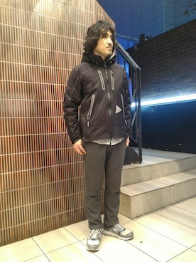 「and wander（アンドワンダー）のアイテム（ブルゾン）」を使った、A.高橋さん（メンズ・171cm）の秋コーディネート
