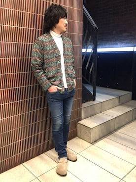 「SPELLBOUND（スペルバウンド）のアイテム」を使った、A.高橋さん（メンズ・171cm）の冬コーディネート