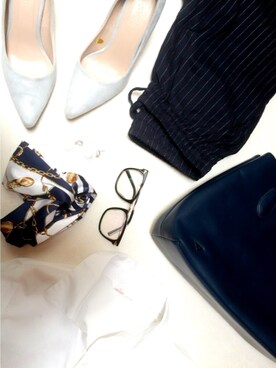 「EMODA（エモダ）のアイテム（トートバッグ）」を使った、残り5分。さん（レディース・167cm）の秋コーディネート