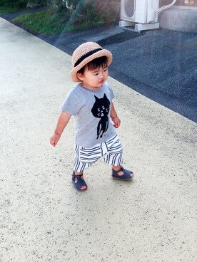 fumicoさん（キッズ・70cm）の夏コーディネート