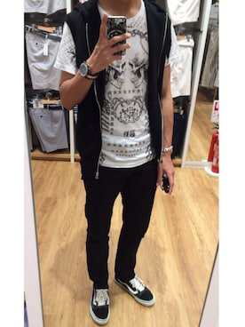 「MID by MIDWEST」｜たかをさん（メンズ・180cm）の春コーディネート