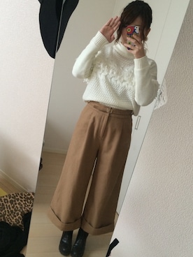 「アイテム（ブーティ）」を使った、きーこさん（レディース・160cm・20代）の冬コーディネート