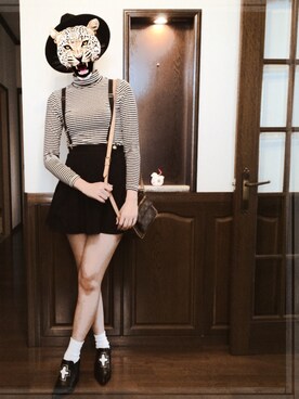 「アイテム（ブーティ）」を使った、Naoさん（レディース・162cm・10代）の秋コーディネート