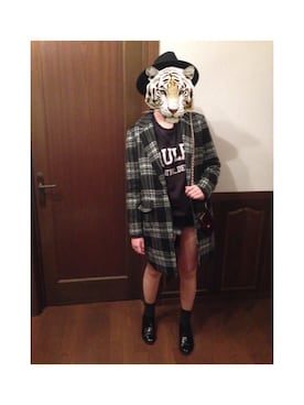 「ISOOK（アイスー）のアイテム（ダウンジャケット/コート）」を使った、Naoさん（レディース・162cm）の秋コーディネート