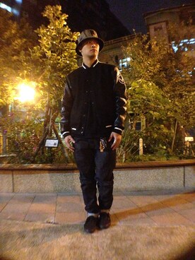 「REMIX（リミックス）のアイテム（その他アウター）」を使った、jkchangさん（メンズ・172cm）の秋コーディネート