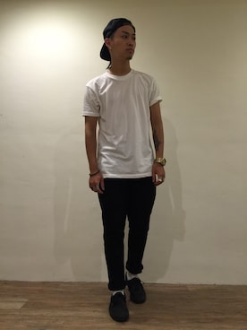 「REMIX（リミックス）のアイテム（帽子）」を使った、jkchangさん（メンズ・172cm）の夏コーディネート