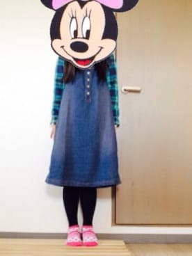 「デニムワンピース」｜koriel さん（レディース・145cm・10代）の冬コーディネート