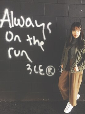 「stansmith」｜「アイテム（ジャケット/アウター）」を使った、Narumi さん（レディース・150cm）の春コーディネート