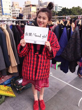 「kimono」｜「アイテム（その他シューズ）」を使った、Zonyさん（レディース・160cm）の冬コーディネート