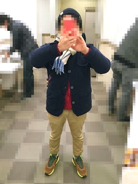 「SEVENDAYS=SUNDAY（セブンデイズサンデイ）のアイテム（ダウンジャケット/コート）」を使った、Hayakeeeenさん（メンズ・163cm）の冬コーディネート