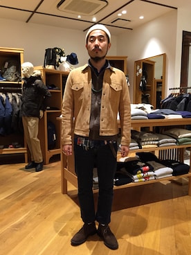 「orslow」｜「アイテム（ブルゾン）」を使った、リュータさん（メンズ・174cm）の冬コーディネート