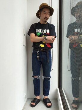 「hat」｜リュータさん（メンズ・174cm）の夏コーディネート