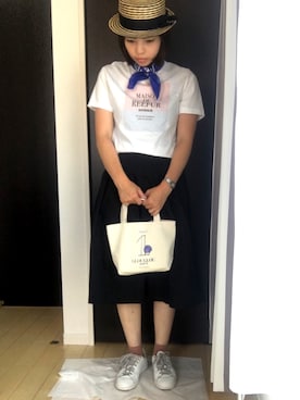 「ドラフトMR」｜「アイテム（帽子）」を使った、Ruuuさん（レディース・158cm）の夏コーディネート