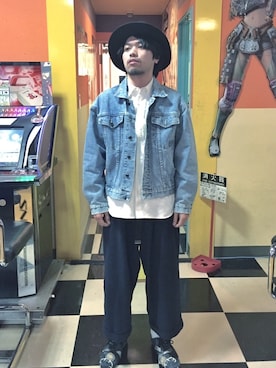 「AlexanderLeeChang（アレキサンダーリーチャン）のアイテム（スニーカー）」を使った、shghmmrさん（メンズ・170cm）の冬コーディネート