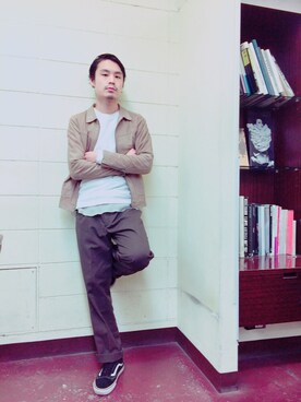 「ヒゲ」｜MASAHIROWATANABE/gokanさん（メンズ・178cm・20代）の春コーディネート
