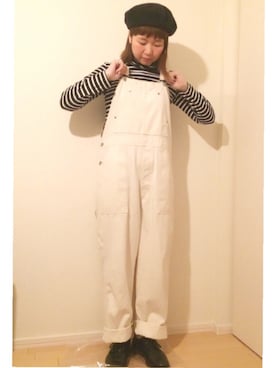 「JOURNAL STANDARD relume（ジャーナルスタンダード　レリューム）のアイテム（ハンチング/ベレー帽）」を使った、OOOさん（レディース・162cm）の春コーディネート