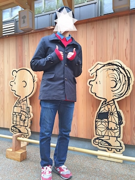 「Audience（オーディエンス）のアイテム（チェスターコート）」を使った、こうきさん（メンズ・168cm）の冬コーディネート