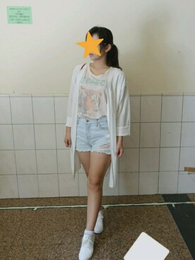 「Dip Drops（Dip Drops）のアイテム」を使った、Aoi葵さん（レディース・155cm）の夏コーディネート