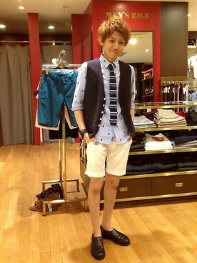 Euffyさん（メンズ・164cm）の夏コーディネート