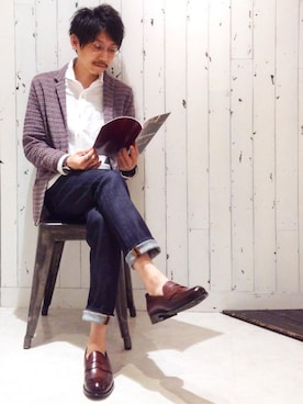 「アイテム（カーディガン/ボレロ）」を使った、Euffyさん（メンズ・164cm・30代）の夏コーディネート