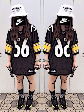 「Jordan」｜「アイテム（その他トップス）」を使った、なほちゃんさん（レディース・163cm）の夏コーディネート
