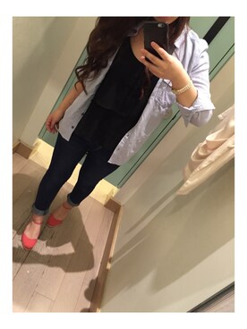 「Chedel（チェデル）のアイテム」を使った、わかにゃんさん（レディース・157cm）の夏コーディネート