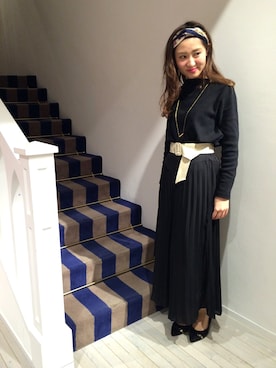 asami ogawaraさん（レディース・162cm）の冬コーディネート