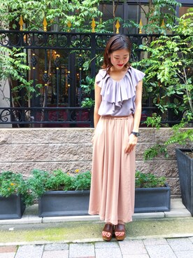 asami ogawaraさん（レディース・162cm）の夏コーディネート