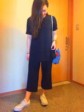 「COACH」｜「アイテム（サロペット/オーバーオール）」を使った、y♡さん（レディース・159cm）の夏コーディネート