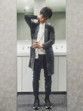 「DANKE SCHON（ダンケシェーン）のアイテム（チノパンツ）」を使った、Komeさん（メンズ・177cm）の春コーディネート