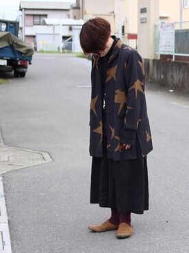 「AUTTAA」｜「アイテム（ジャケット/アウター）」を使った、はやたさん（メンズ・163cm）の春コーディネート