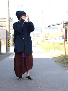 「AUTTAA」｜「アイテム（帽子）」を使った、はやたさん（メンズ・165cm）の秋コーディネート