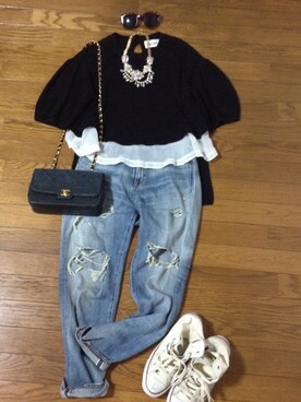 「chanel」｜「アイテム（つなぎ/オールインワン）」を使った、hiromi_inomataさん（レディース・170cm）の春コーディネート