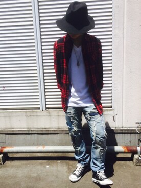 Converse コンバース ハイカットスニーカーを使ったメンズ人気ファッションコーディネート Wear