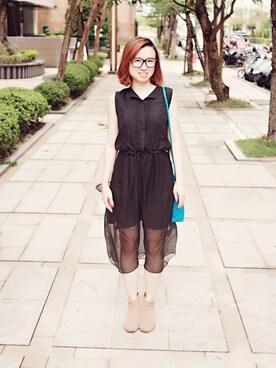 「wip（ウィップ）のアイテム（ワンピース/ドレス）」を使った、Flair Chengさん（レディース・152cm）の夏コーディネート