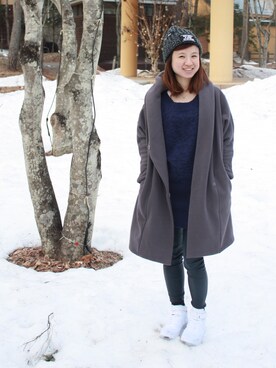 「wip（ウィップ）のアイテム」を使った、Flair Chengさん（レディース・152cm）の冬コーディネート