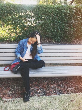 「ASSEMBLY LABEL（アッセンブリーレーベル）のアイテム」を使った、Lion Sou // 曾ライオンさん（レディース・153cm）の夏コーディネート