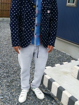 「markaware（マーカウェア）のアイテム（カバーオール）」を使った、しゅんすさん（メンズ・170cm）の秋コーディネート