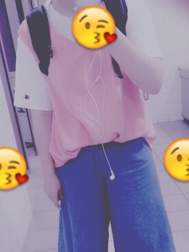 「VISION（ヴィジョン）のアイテム（バッグ）」を使った、塩ねさん（レディース・153cm）の秋コーディネート