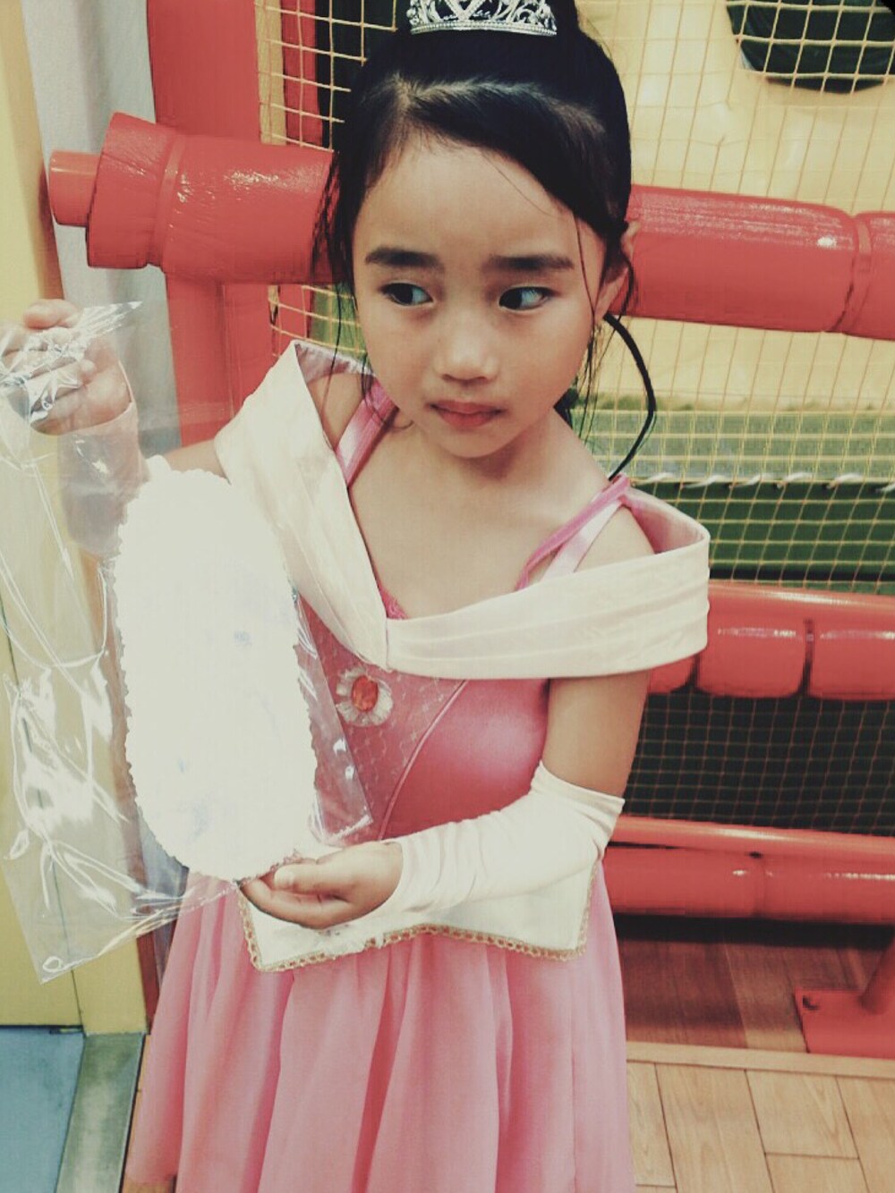 「ハロウィン、halloween、WEAR HALLOWEEN 2015」｜「オーロラ姫のアイテム（ドレス、ピンク系）」を使った、yunano-wearさん（キッズ・110cm）の秋コーディネートの1枚目の写真