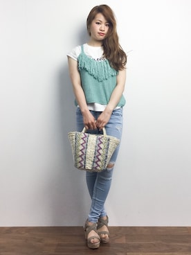 isaさん（レディース・155cm）の春コーディネート