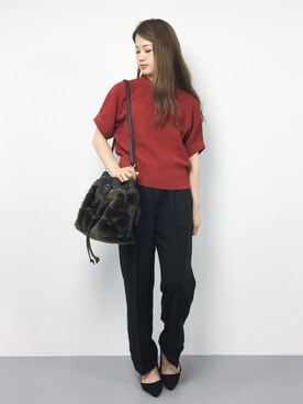 「ivory court（アイボリーコート）のアイテム（ショルダーバッグ）」を使った、isaさん（レディース・155cm）の夏コーディネート