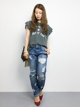 isaさん（レディース・155cm）の夏コーディネート